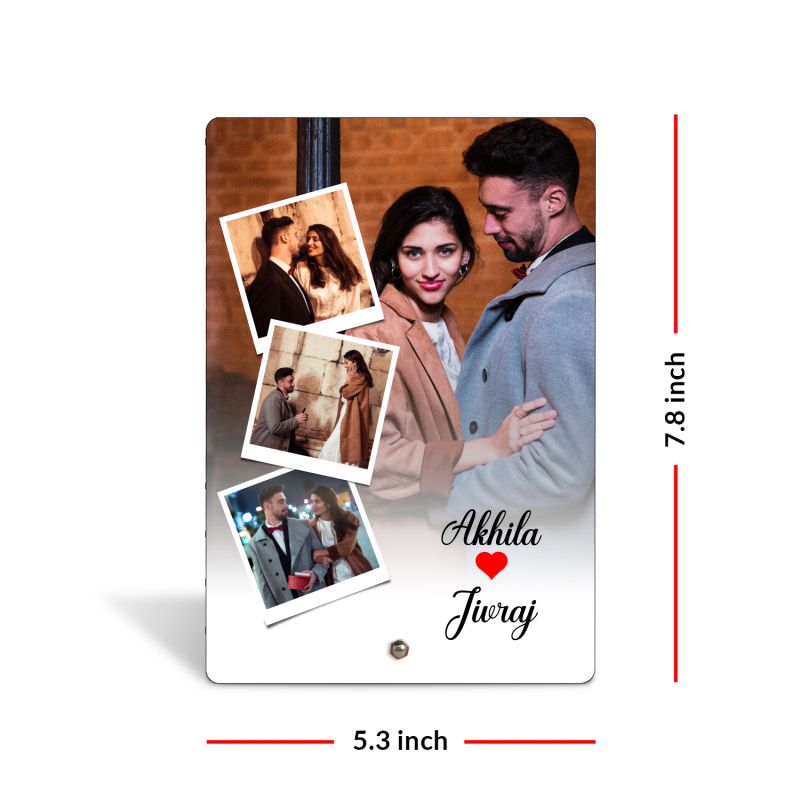Personalized Collage Acrylic Picture Frame Anniversary, Wedding, Birthday Gift for Him or Her Bedroom Bedside Decor Photo Frame Gift For Couple Acrylic Photo Plaque
